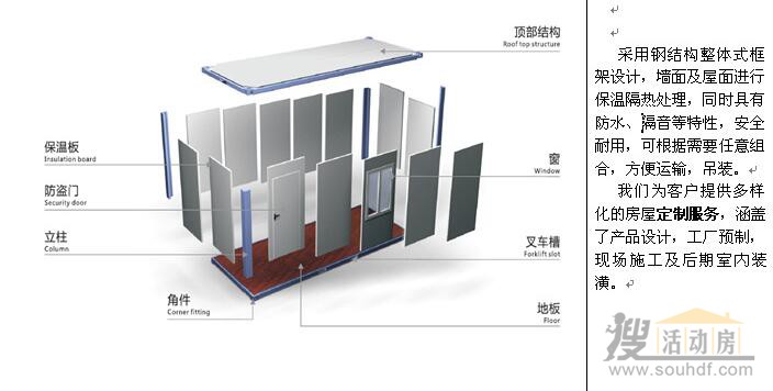 拓展集装箱活动房图纸(集装箱活动房尺寸 设计)